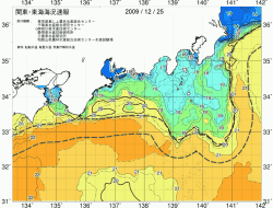 関東・東海海況速報/広域(2009/12/25)