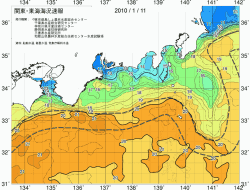 関東・東海海況速報/広域(2010/01/11)