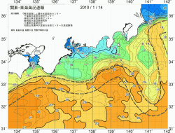 関東・東海海況速報/広域(2010/01/14)