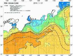 関東・東海海況速報/広域(2010/01/21)