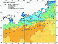 関東・東海海況速報/広域(2010/01/31)