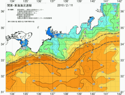 関東・東海海況速報/広域(2010/02/11)