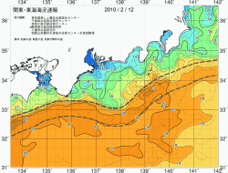 関東・東海海況速報/広域(2010/02/12)