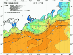 関東・東海海況速報/広域(2010/02/14)