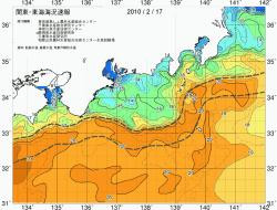 関東・東海海況速報/広域(2010/02/17)