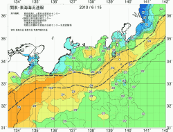関東・東海海況速報/広域(2010/06/15)