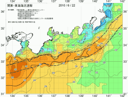関東・東海海況速報/広域(2010/06/22)