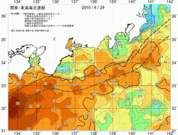 関東・東海海況速報/広域(2010/06/29)