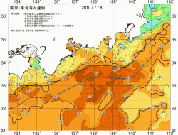 関東・東海海況速報/広域(2010/07/08)