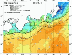 関東・東海海況速報/広域(2010/07/16)