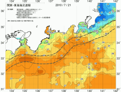 関東・東海海況速報/広域(2010/07/21)