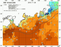関東・東海海況速報/広域(2010/07/28)