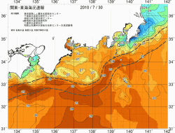 関東・東海海況速報/広域(2010/07/30)
