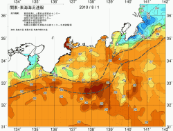 関東・東海海況速報/広域(2010/08/01)