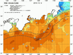 関東・東海海況速報/広域(2010/08/04)