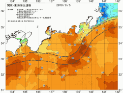 関東・東海海況速報/広域(2010/08/05)