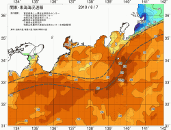 関東・東海海況速報/広域(2010/08/07)
