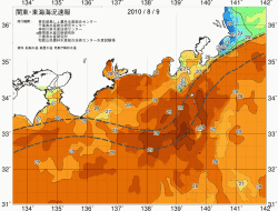 関東・東海海況速報/広域(2010/08/09)