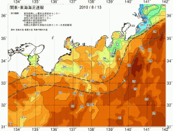 関東・東海海況速報/広域(2010/08/13)
