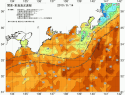 関東・東海海況速報/広域(2010/08/14)
