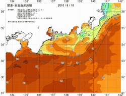 関東・東海海況速報/広域(2010/08/18)