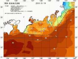 関東・東海海況速報/広域(2010/08/19)