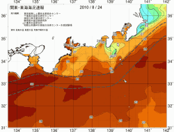 関東・東海海況速報/広域(2010/08/24)