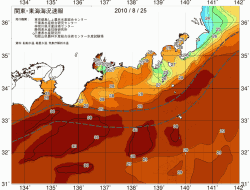 関東・東海海況速報/広域(2010/08/25)
