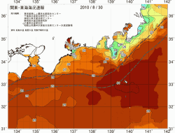 関東・東海海況速報/広域(2010/08/30)