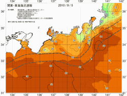関東・東海海況速報/広域(2010/09/05)