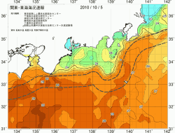 関東・東海海況速報/広域(2010/10/05)