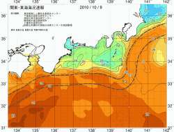 関東・東海海況速報/広域(2010/10/09)