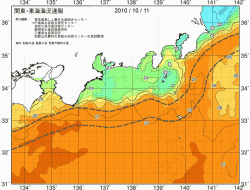関東・東海海況速報/広域(2010/10/11)