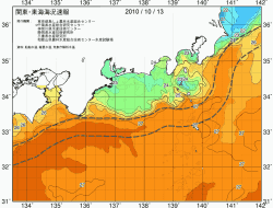 関東・東海海況速報/広域(2010/10/13)