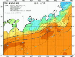 関東・東海海況速報/広域(2010/10/19)