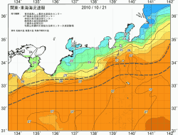 関東・東海海況速報/広域(2010/10/21)