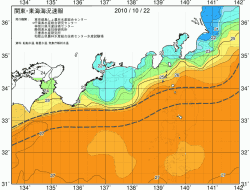 関東・東海海況速報/広域(2010/10/22)