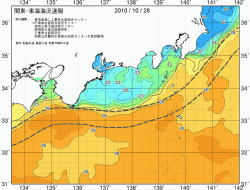関東・東海海況速報/広域(2010/10/28)