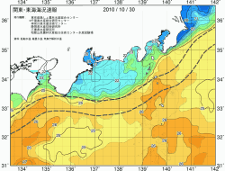 関東・東海海況速報/広域(2010/10/30)