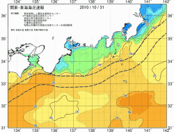関東・東海海況速報/広域(2010/10/31)
