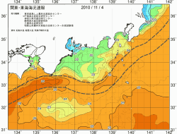関東・東海海況速報/広域(2010/11/04)