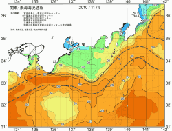 関東・東海海況速報/広域(2010/11/05)