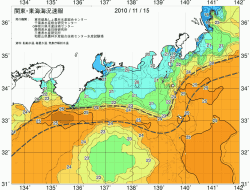 関東・東海海況速報/広域(2010/11/15)