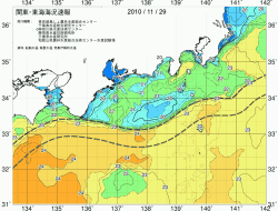 関東・東海海況速報/広域(2010/11/29)
