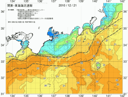 関東・東海海況速報/広域(2010/12/21)