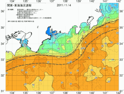 関東・東海海況速報/広域(2011/01/04)
