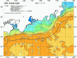 関東・東海海況速報/広域(2011/01/11)