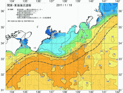 関東・東海海況速報/広域(2011/01/18)