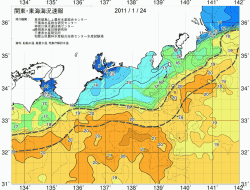 関東・東海海況速報/広域(2011/01/24)