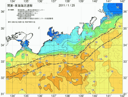 関東・東海海況速報/広域(2011/01/25)